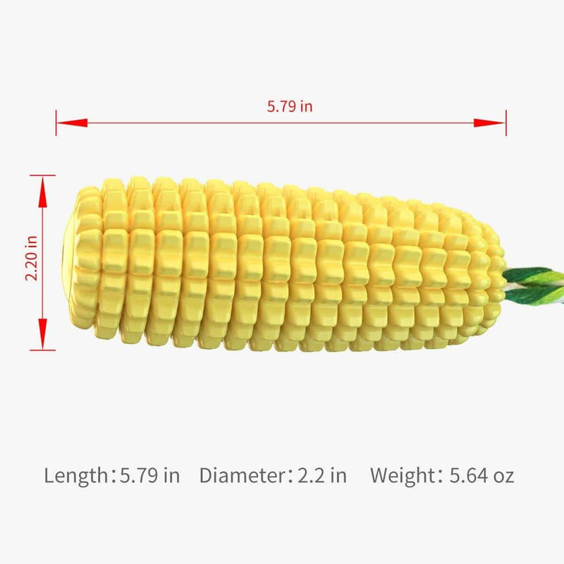 Indestructible Tough Durable Chew Corn Squeaker Interactive Dog Toys Pet Supplies - DailySale