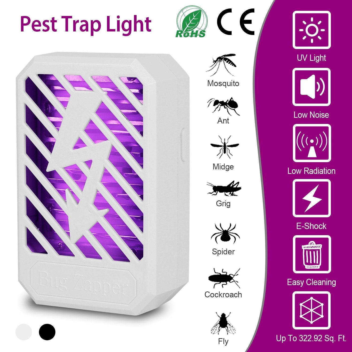 Indoor Plug In Bug Electric Zapper Pest Control - DailySale