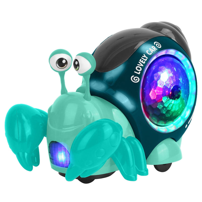 Infant Interaction Toy Automatic Obstacle Avoidance with Music Toys & Games Crab Blue - DailySale