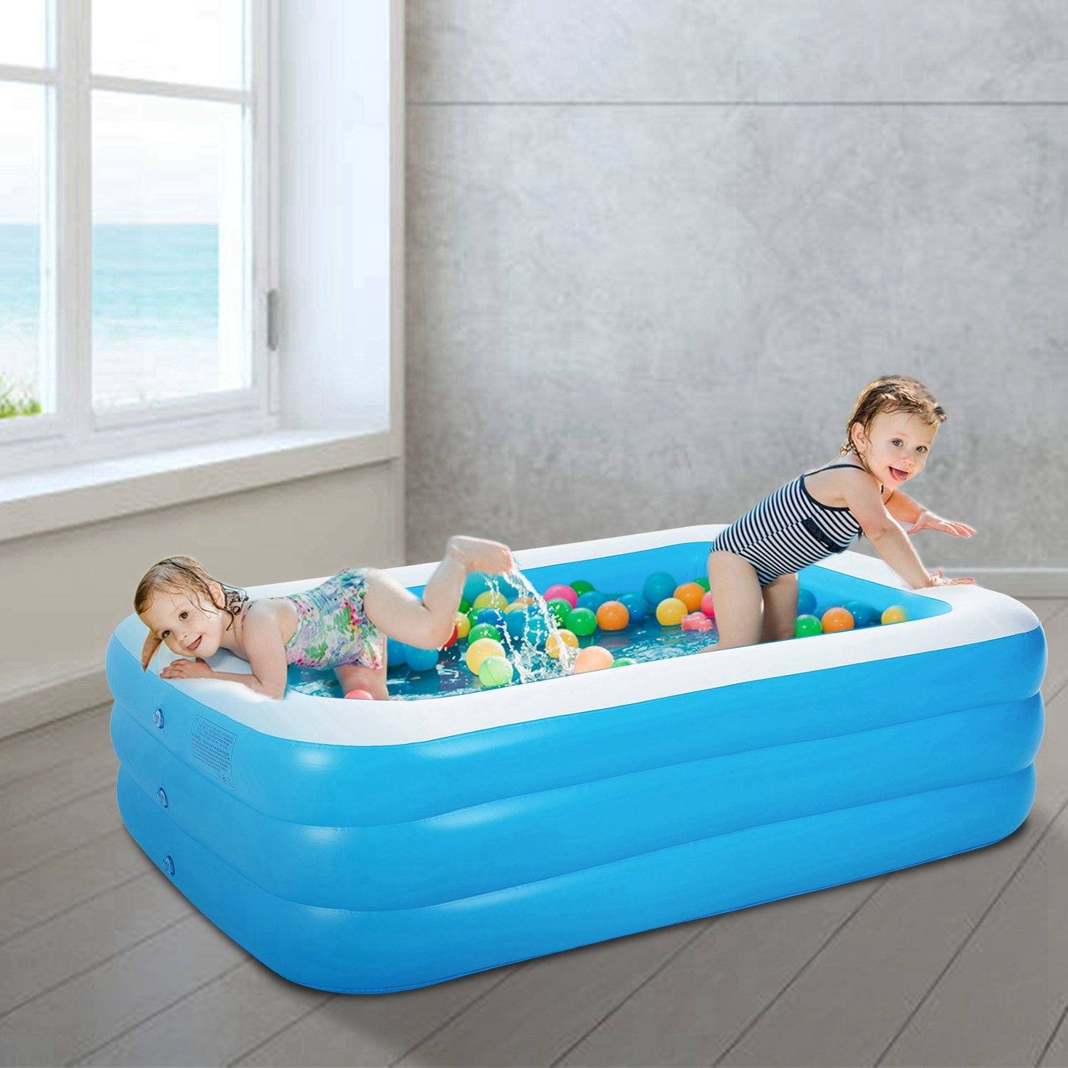 Inflatable Family Swimming Pool Sports & Outdoors - DailySale