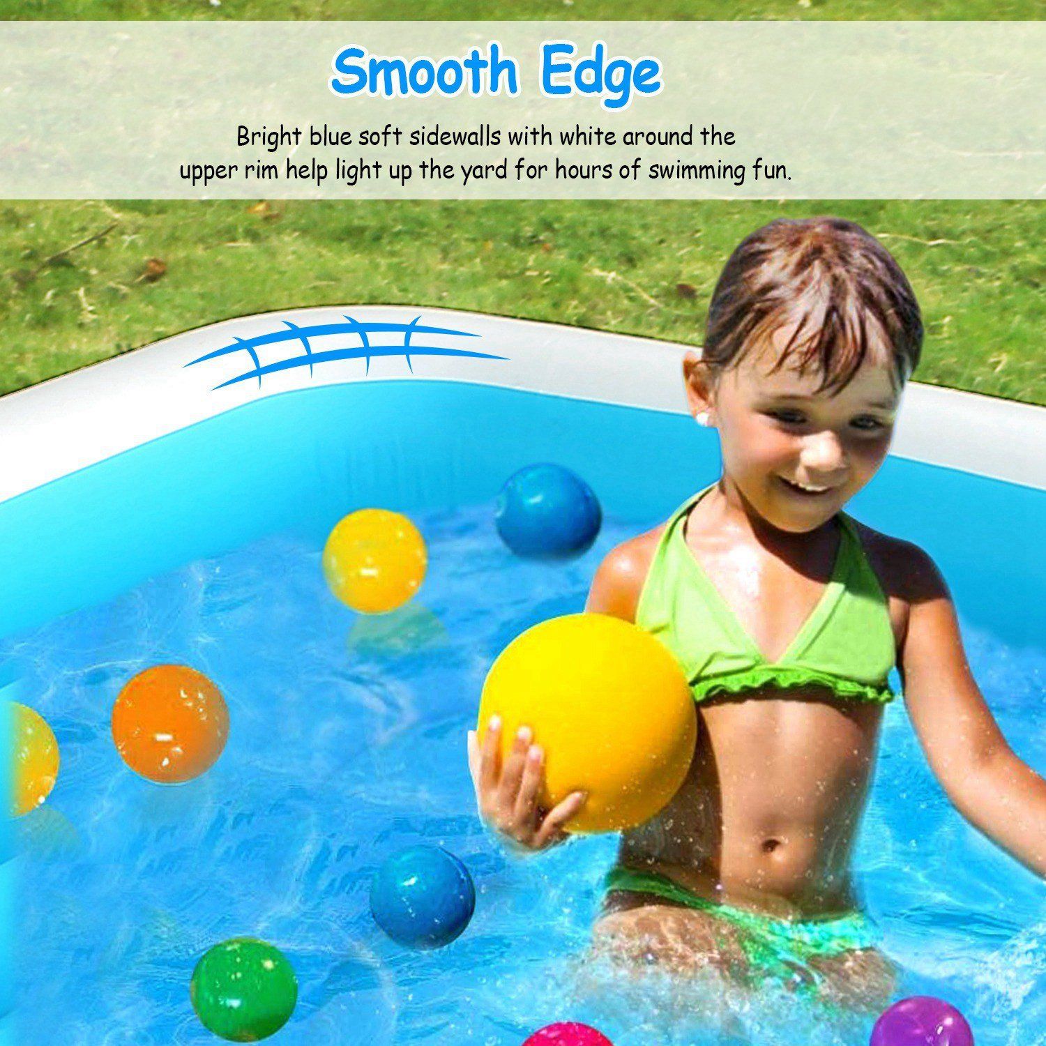 Inflatable Family Swimming Pool Sports & Outdoors - DailySale