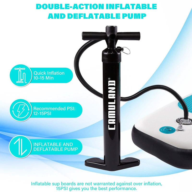 Inflatable Paddle Board Stand up Adults with Adjustable Paddle and Removable Fin Orange Sports & Outdoors - DailySale