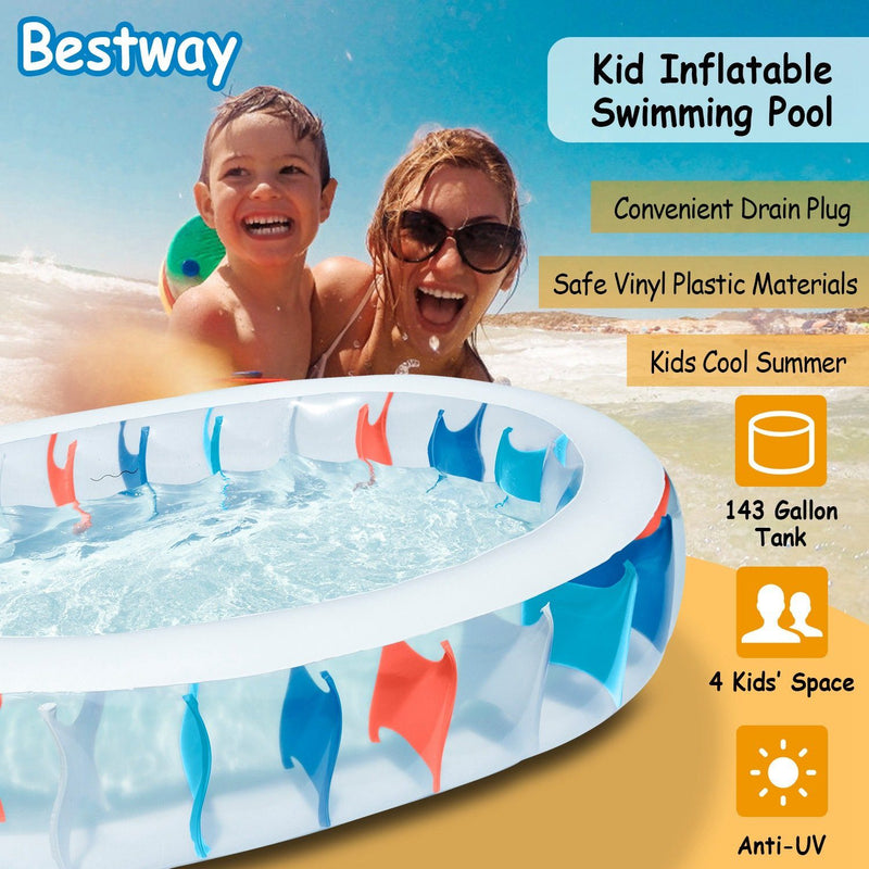 Inflatable Swimming Pool - 90×60×20"