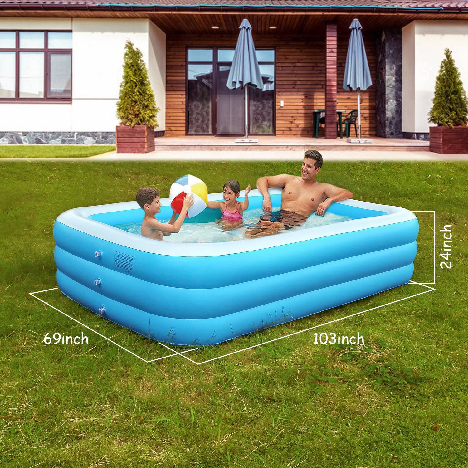 Inflatable Swimming Pool Sports & Outdoors - DailySale