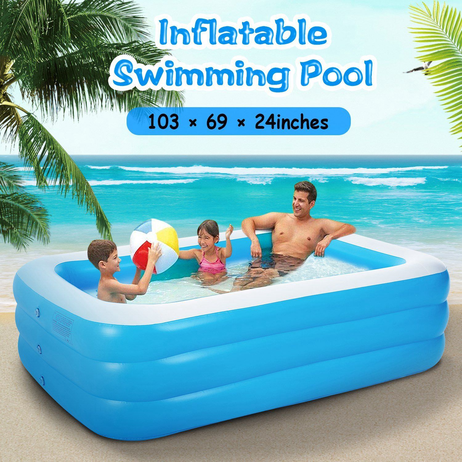 Inflatable Swimming Pool Sports & Outdoors - DailySale