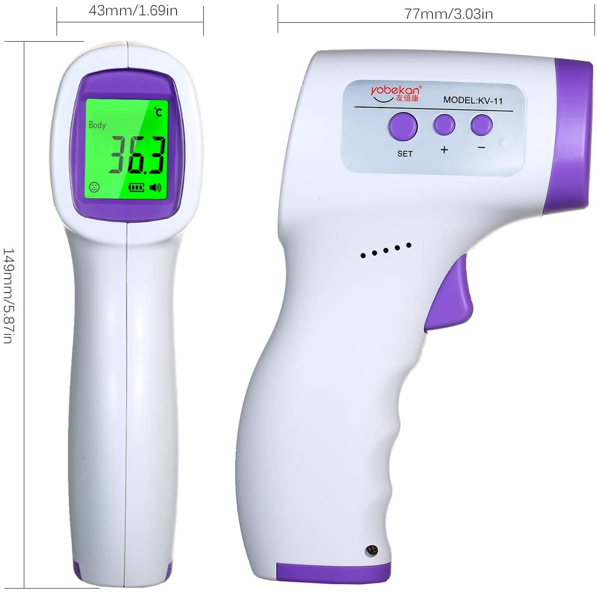 Infrared Non-Contact Thermometer Wellness & Fitness - DailySale