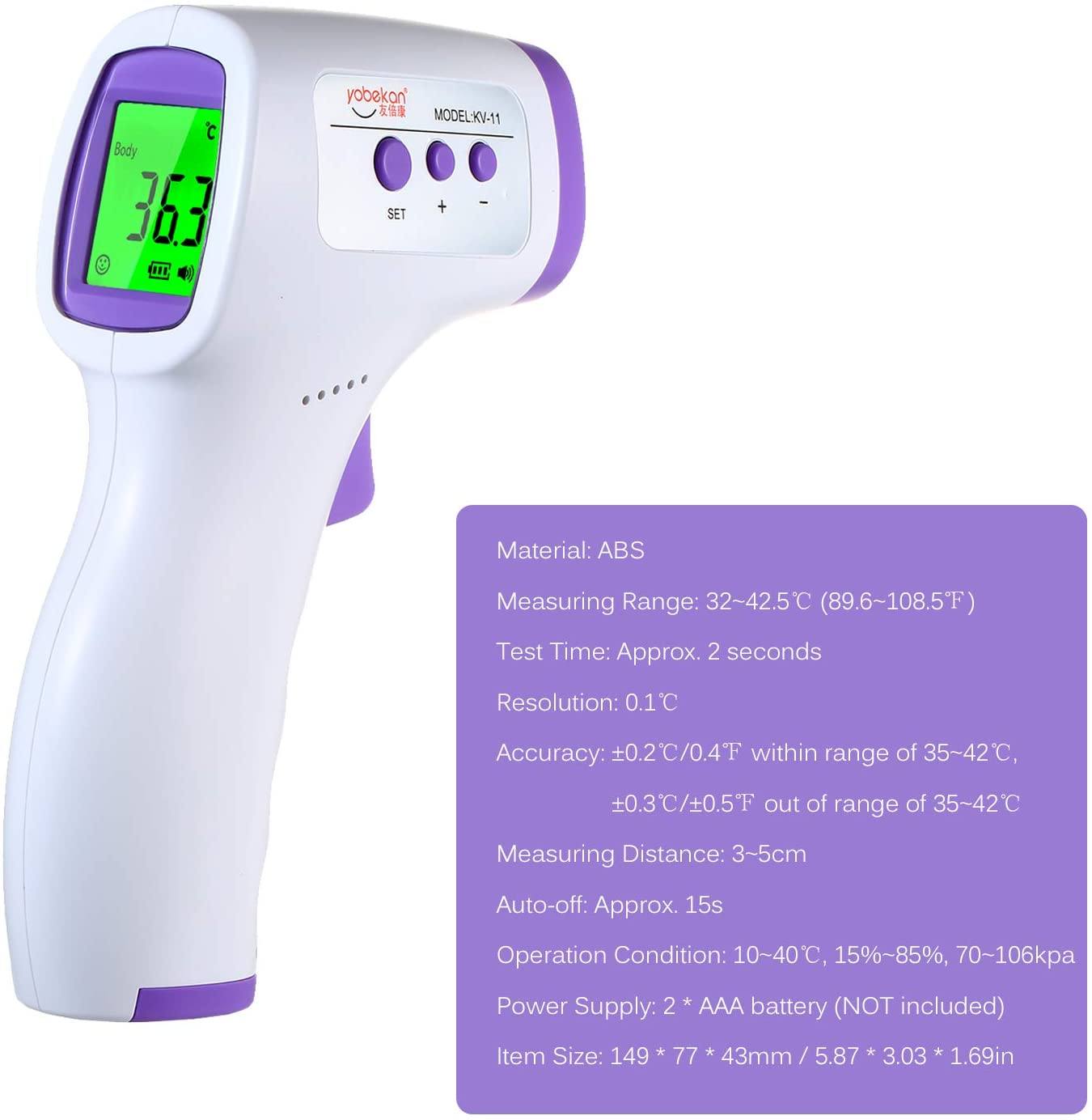 Infrared Non-Contact Thermometer Wellness & Fitness - DailySale