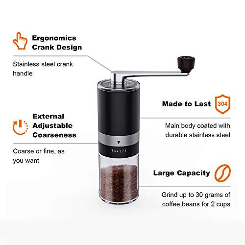 Ingeware Manual Coffee Grinder with Adjustable Coarse Setting Kitchen Tools & Gadgets - DailySale