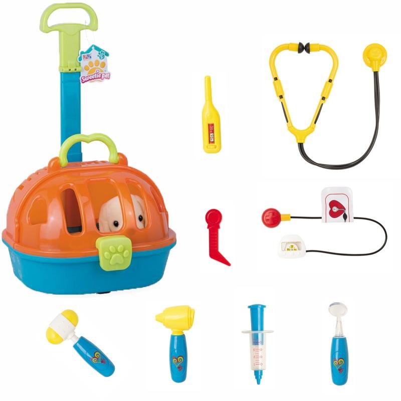 Interactive Vet Clinic and Cage Pretend Play for Kids Toys & Games - DailySale