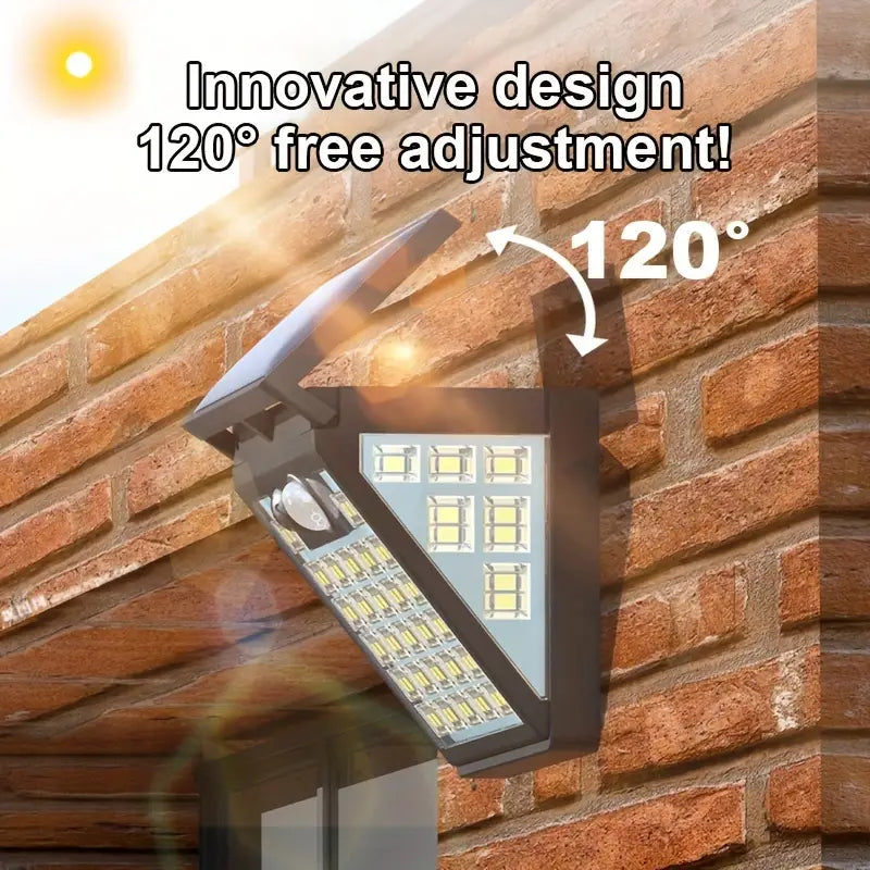 IP65 Solar Powered Street Light Dusk To Dawn With Motion Sensor Outdoor Lighting - DailySale