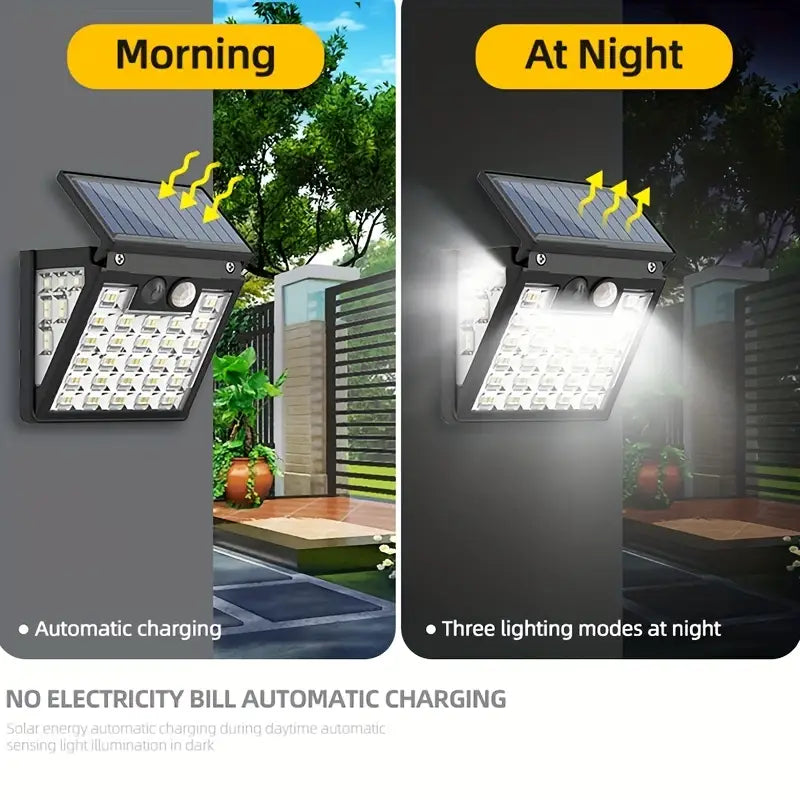 IP65 Solar Powered Street Light Dusk To Dawn With Motion Sensor Outdoor Lighting - DailySale