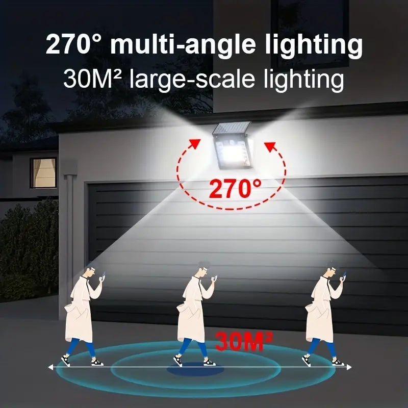 IP65 Solar Powered Street Light Dusk To Dawn With Motion Sensor Outdoor Lighting - DailySale