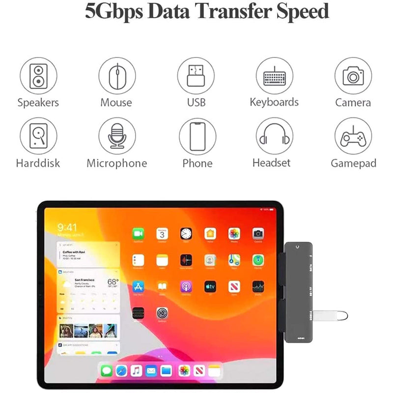 iPad Pro USB C Hub Mobile Accessories - DailySale