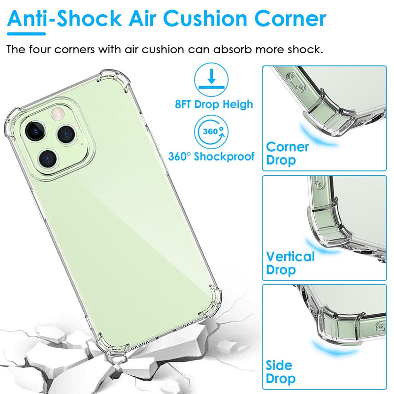 iPhone Shockproof Clear Phone Case Soft TPU Mobile Accessories - DailySale