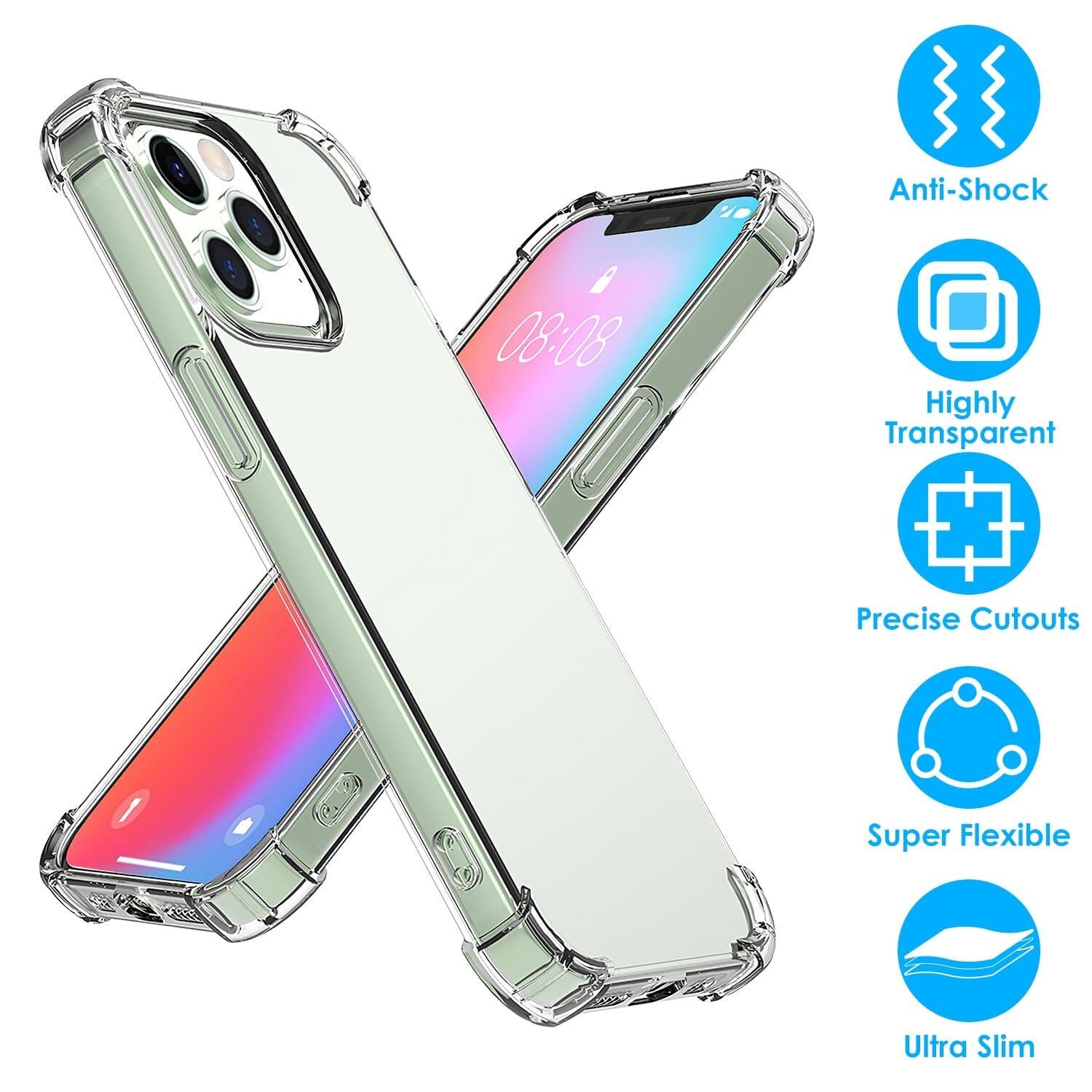 iPhone Shockproof Clear Phone Case Soft TPU Mobile Accessories - DailySale