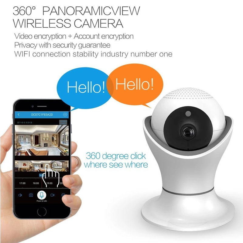 iPM World HD 360 Degree Panoramic View 1080p Wireless IP Camera Gadgets & Accessories - DailySale