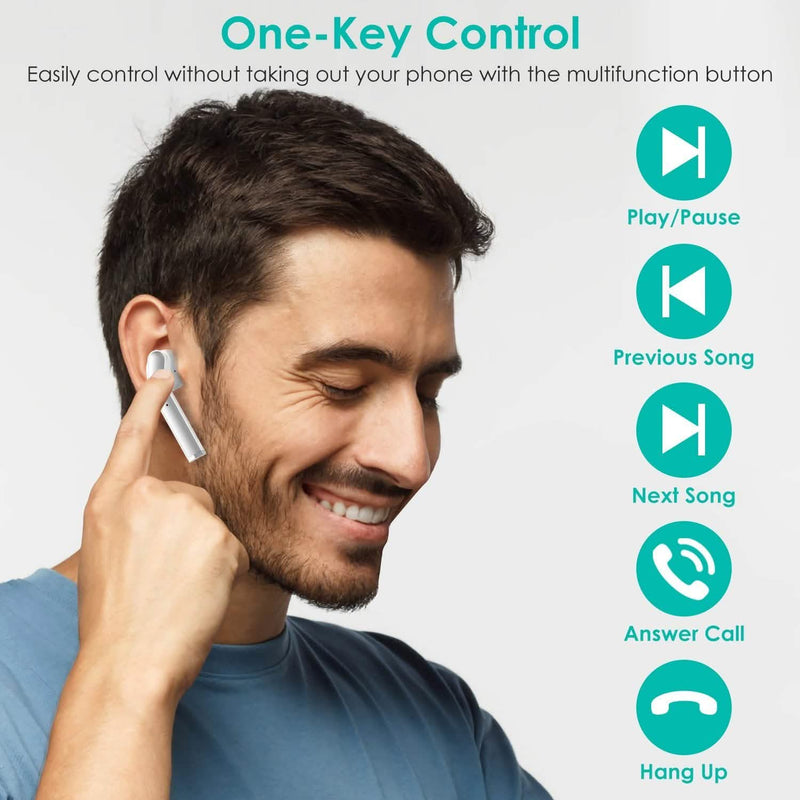 IPX5 Waterproof Wireless 5.0 TWS Earbuds Headphones & Audio - DailySale