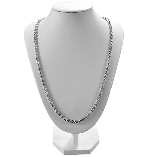 Italian 925 Silver Filled High Polish Finsh Rope Chain Necklaces - DailySale