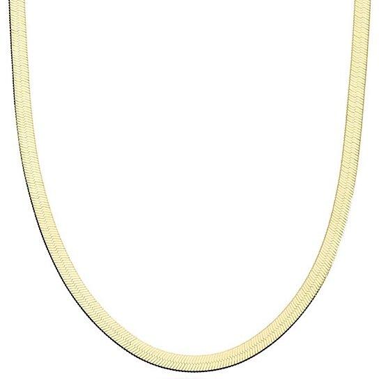 Italian Gold Sterling Silver Herringbone Chain Necklaces 16 - DailySale