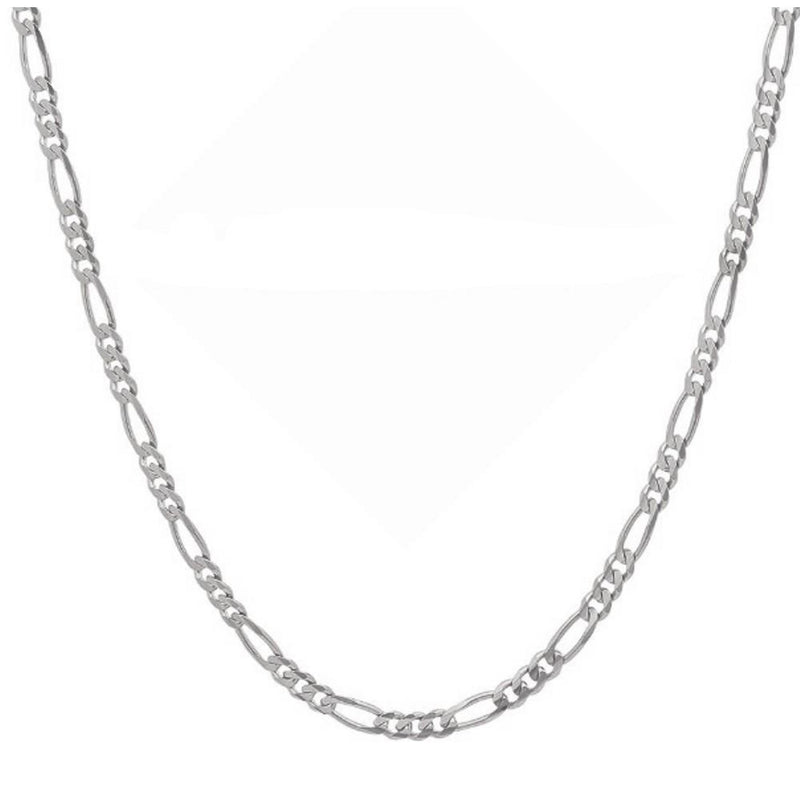 Italian Sterling Silver Chains Necklaces Figaro 16"-18" - DailySale