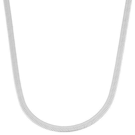 Italian Sterling Silver Herringbone Chain Necklaces 16" - DailySale