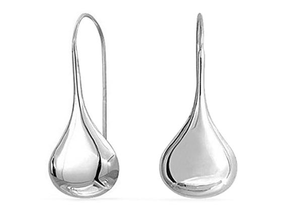 Italian Sterling Silver Puffed Teardrop Earrings by Verona Jewelry - DailySale
