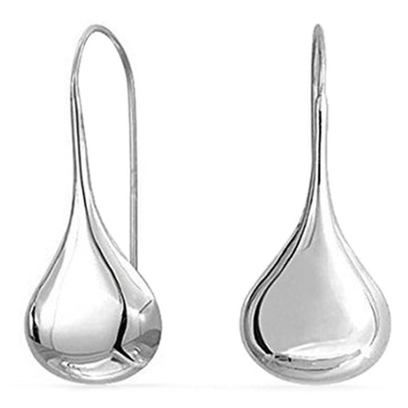 Italian Sterling Silver Puffed Teardrop Earrings Jewelry - DailySale