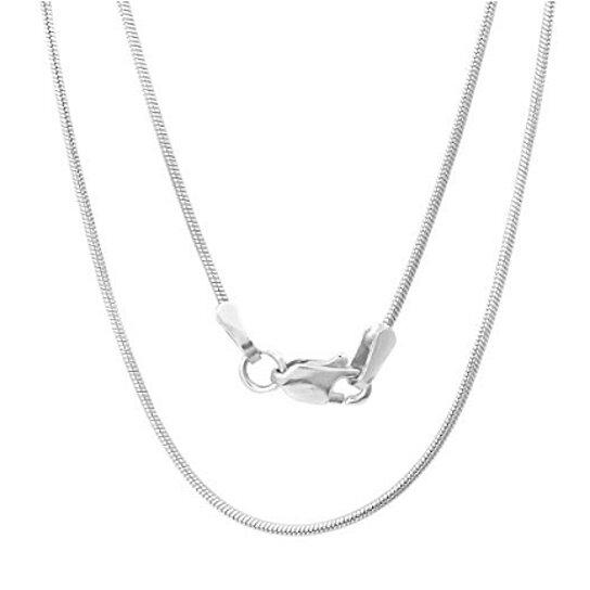 Italian Sterling Silver Snake Chain Necklace Necklaces 16" - DailySale