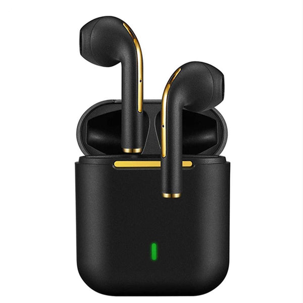 J18 TWS Bluetooth Earphone Stereo True Wireless Headset Earbuds Headphones & Audio Black - DailySale