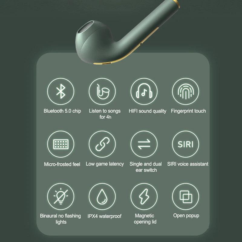 J18 TWS Bluetooth Earphone Stereo True Wireless Headset Earbuds Headphones & Audio - DailySale