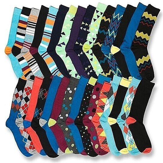 James Fiallo Men’s Colorful Dress Socks Men's Shoes & Accessories 3-Pack - DailySale