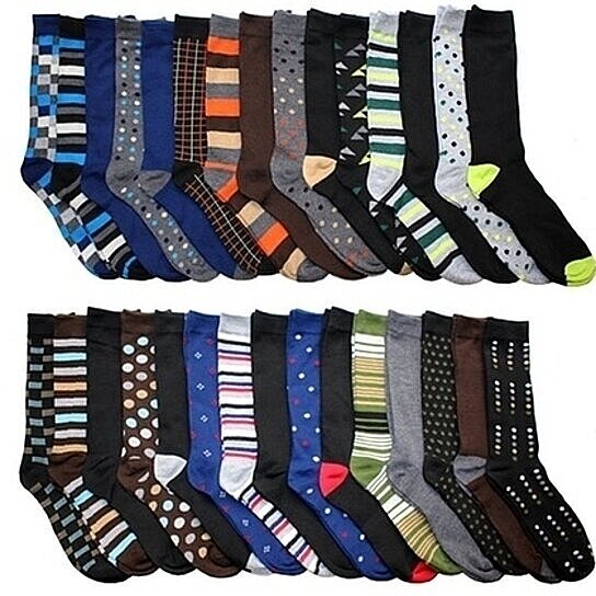 James Fiallo Men’s Colorful Dress Socks Men's Shoes & Accessories - DailySale