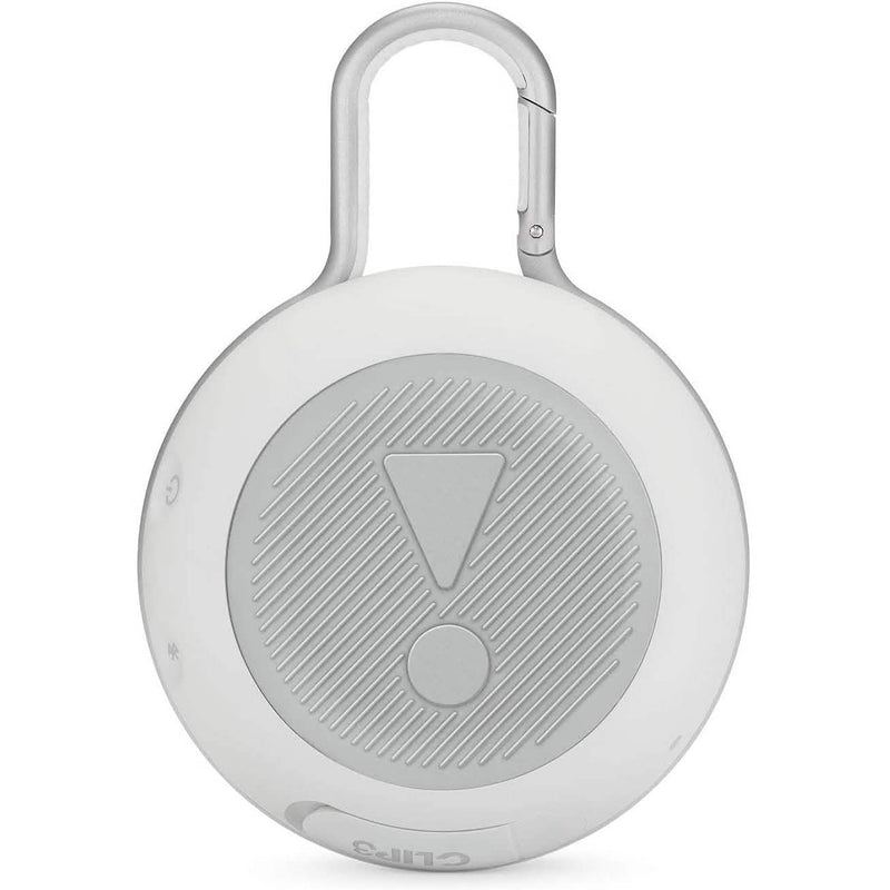 JBL Clip 3 Portable Waterproof Wireless Bluetooth Speaker - White Headphones & Speakers - DailySale