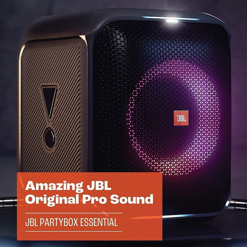 JBL Partybox Encore Essential 100W Sound Built-in Dynamic Light Show Splash Proof Speakers - DailySale