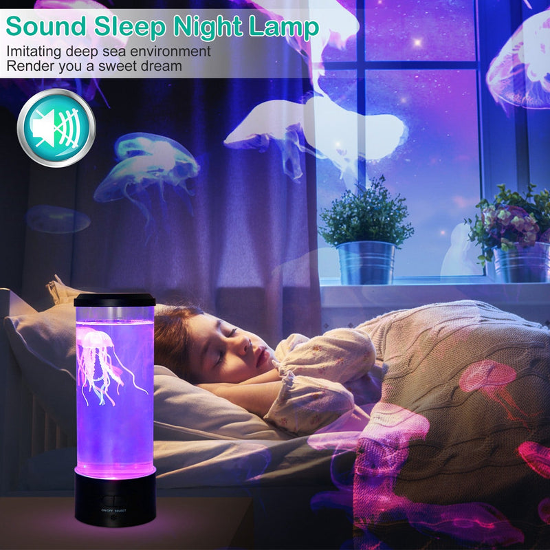 Jellyfish Lava Lamp Multicolor Changing Mood Night Light Indoor Lighting - DailySale