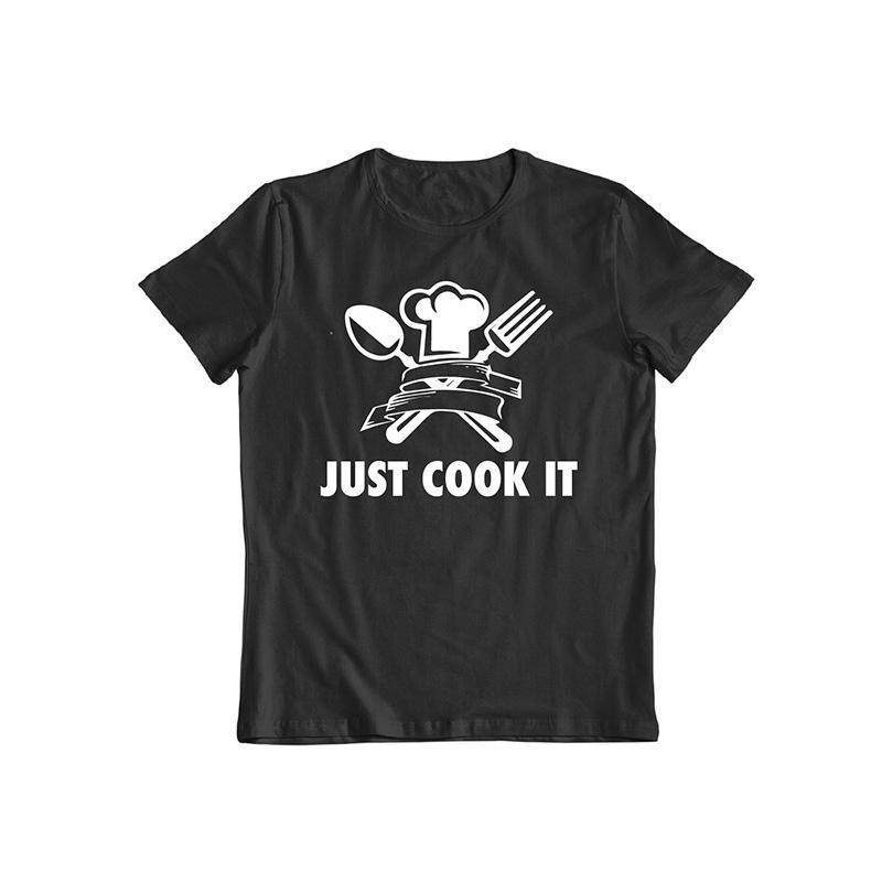 Just Cook It Fun T-Shirt Women's Apparel S Black - DailySale