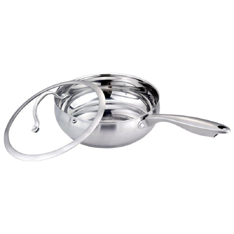 J&V Textiles Stainless Cookware 9.5-inch Fry Pan with Lid Kitchen & Dining - DailySale
