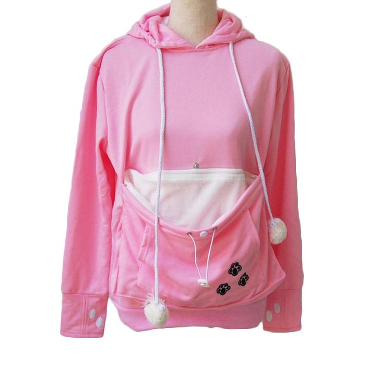 Kangaroo Hoodie Women's Apparel S Pink - DailySale