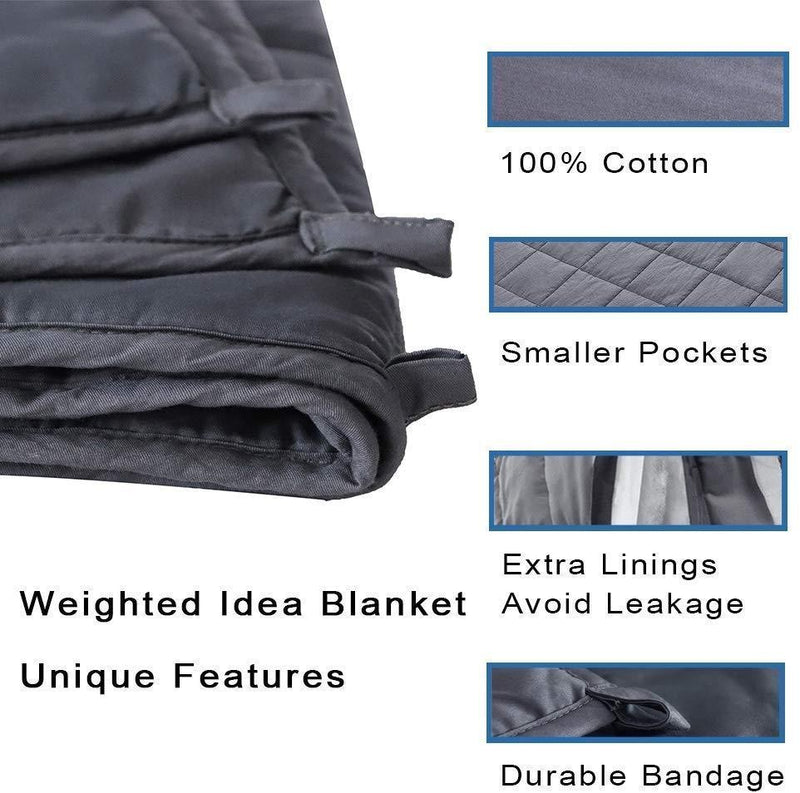 Kathy Ireland Weighted Blanket with Glass Beads Linen & Bedding - DailySale