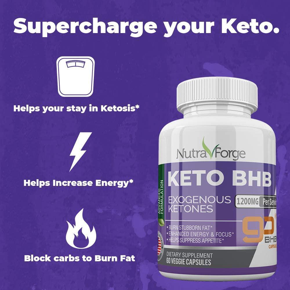 Keto BHB Pills 1200mg Ketogenic Keto Pills for Women and Men Wellness & Fitness - DailySale