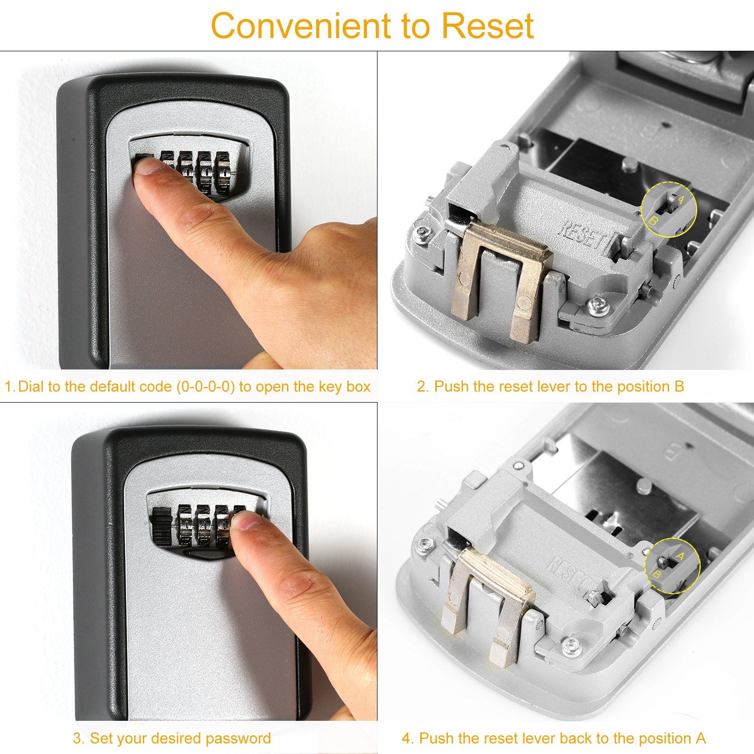 Keys Storage Lock Box with 4 Digits Combination Everything Else - DailySale