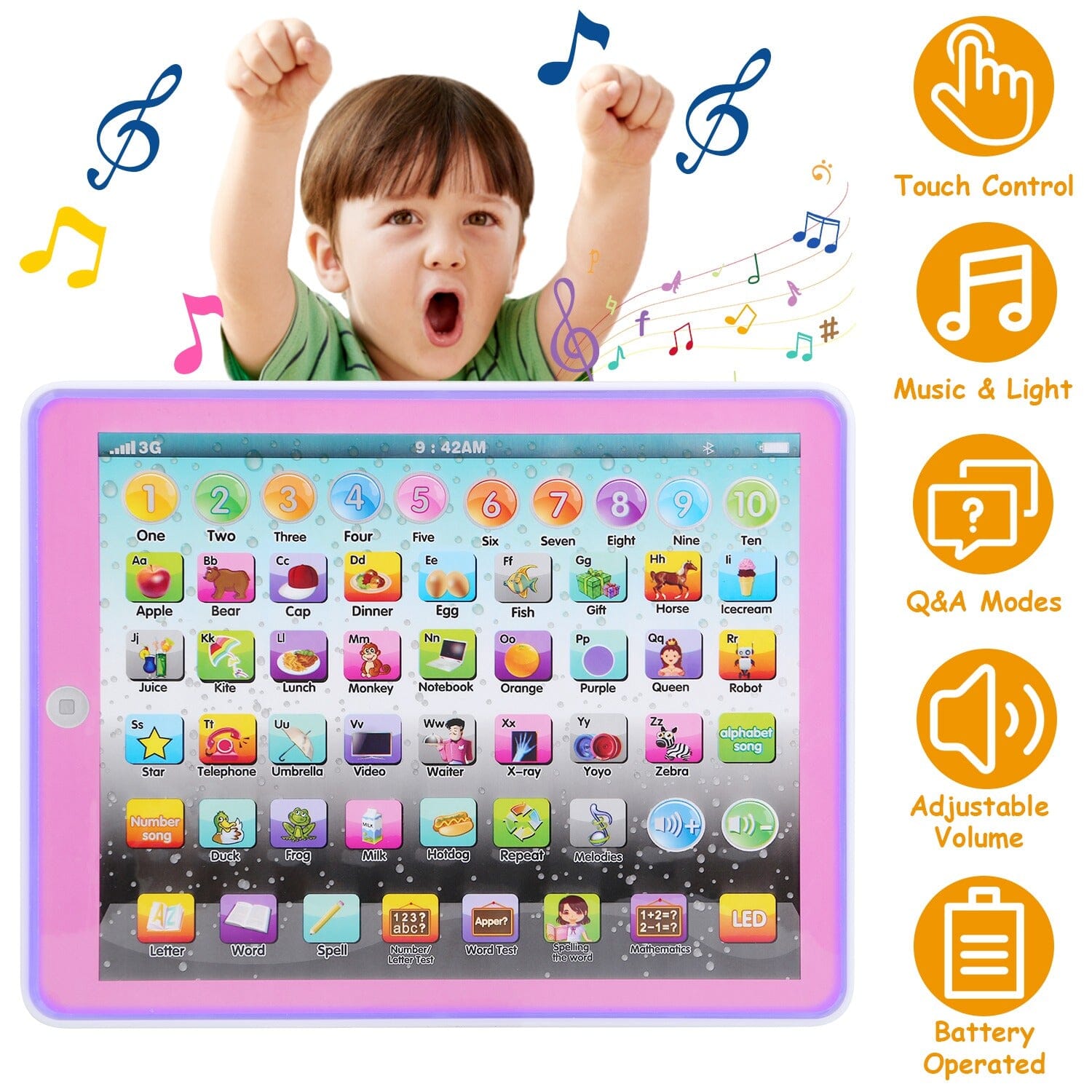 Kid Baby Toddler Educational Tablet Toy Toys & Games - DailySale