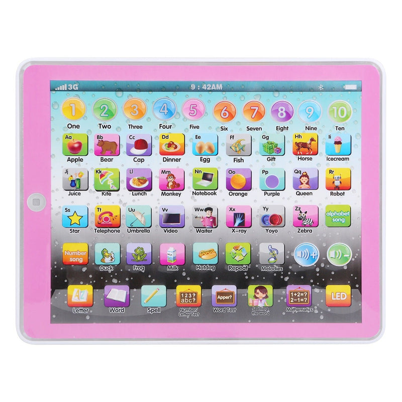 Kid Baby Toddler Educational Tablet Toy Toys & Games Pink - DailySale