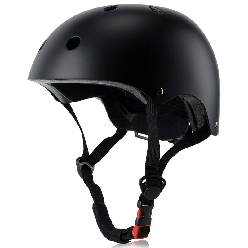 Kids Adjustable Bike Helmet Sports & Outdoors Black S - DailySale