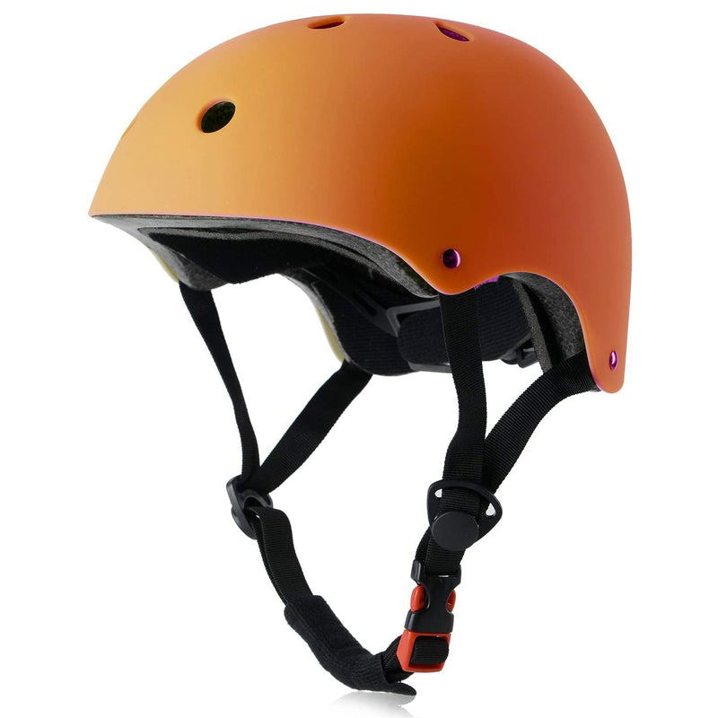 Kids Adjustable Bike Helmet Sports & Outdoors Orange S - DailySale