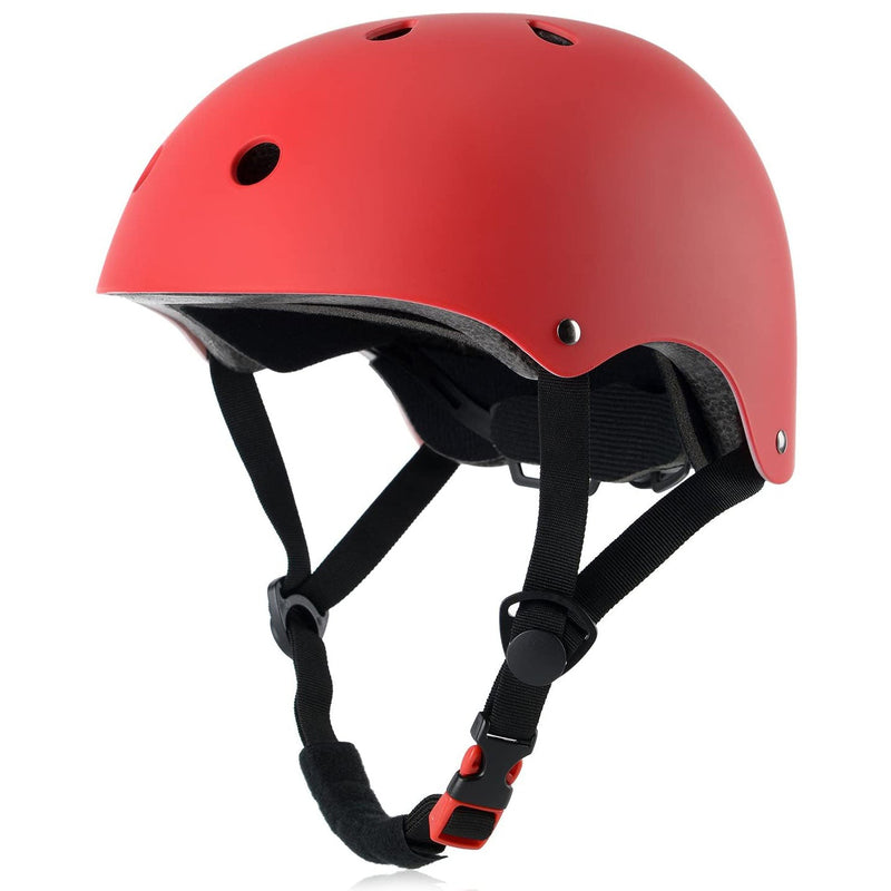 Kids Adjustable Bike Helmet Sports & Outdoors Red S - DailySale