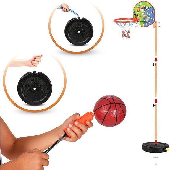 Kids Basketball Hoop Play Set - Adjustable Height Toys & Hobbies - DailySale