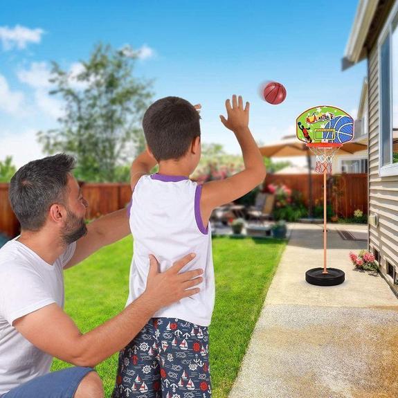 Kids Basketball Hoop Play Set - Adjustable Height Toys & Hobbies - DailySale