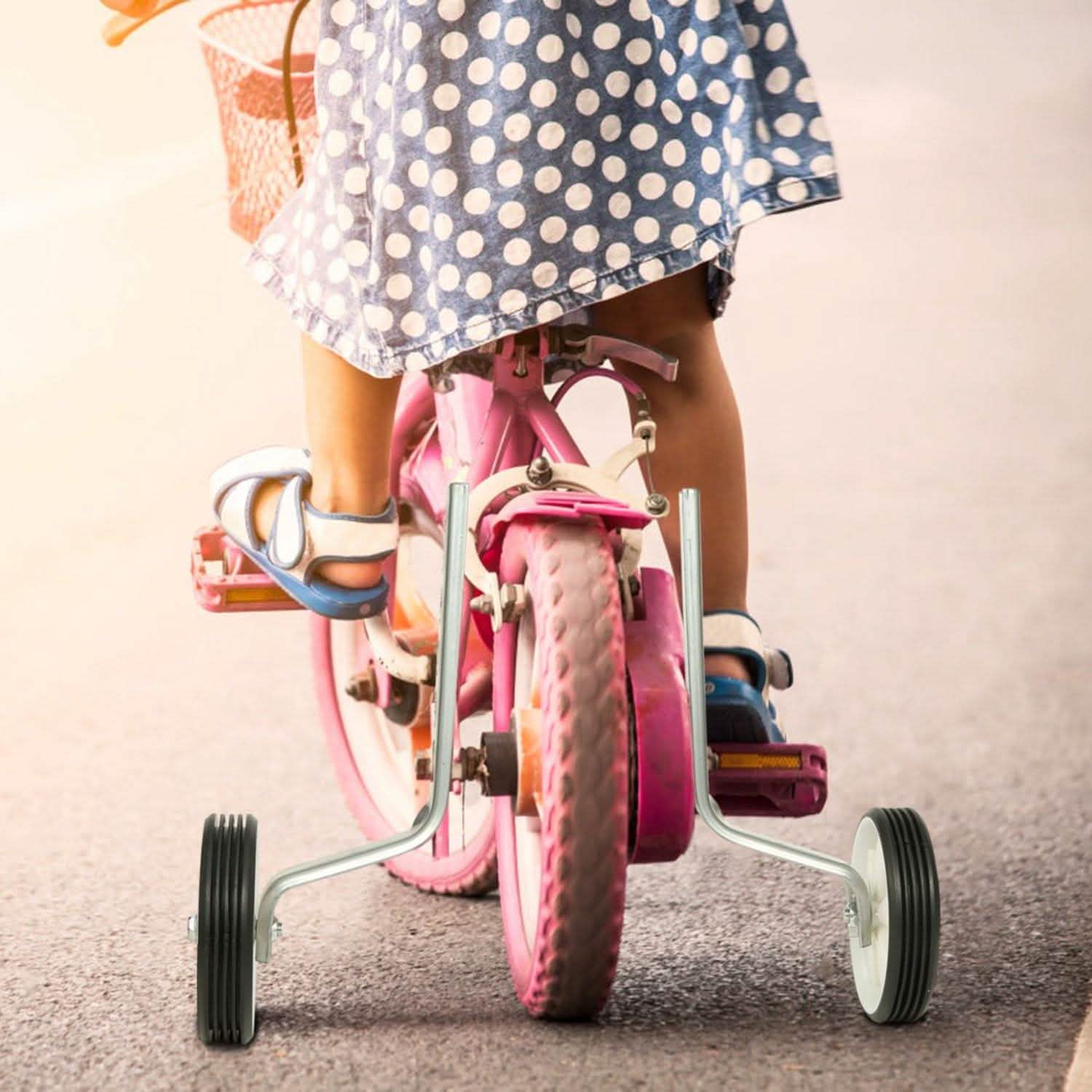 Kids Bicycle Training Wheels Adjustable for 12"-20" Bike Sports & Outdoors - DailySale