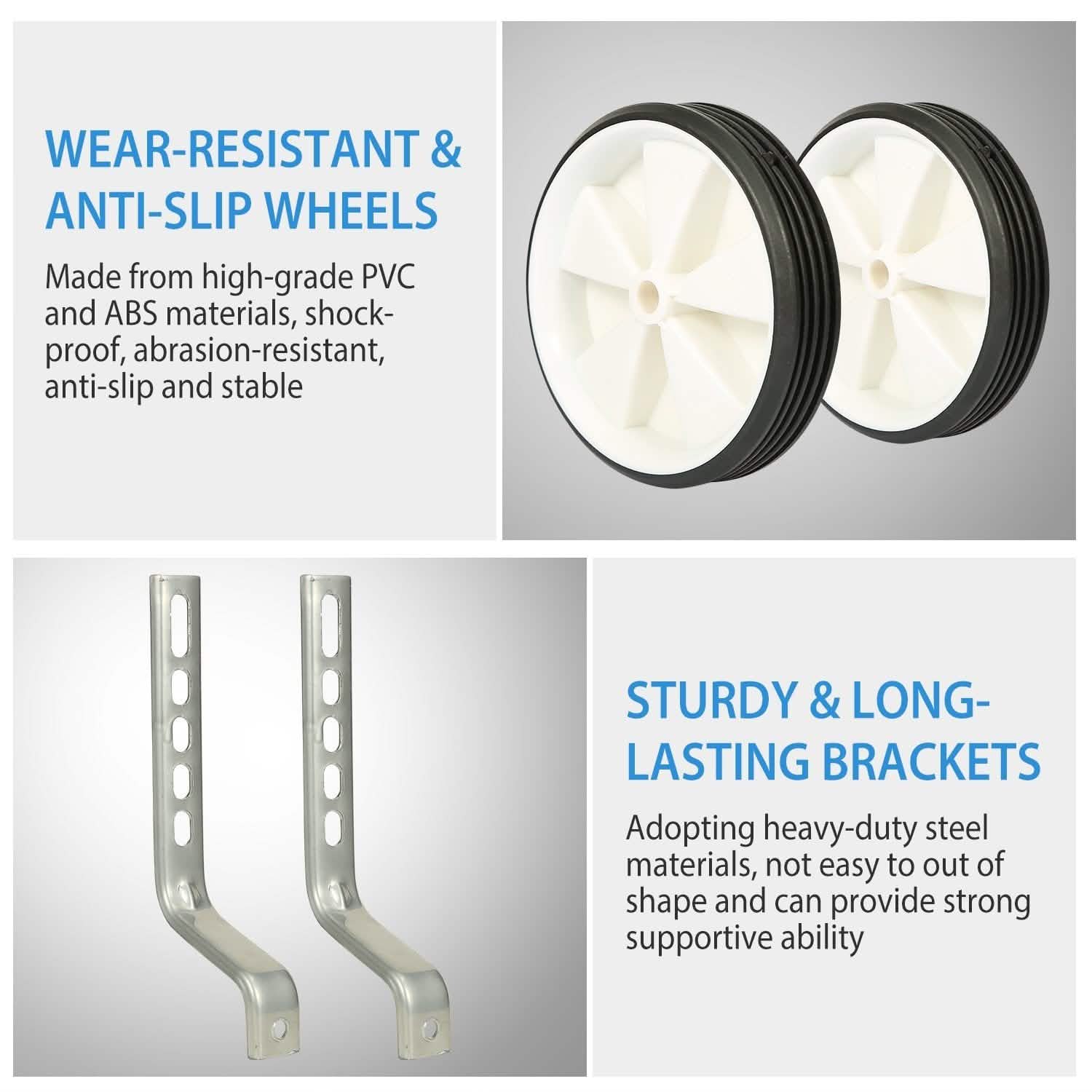 Kids Bicycle Training Wheels Adjustable for 12"-20" Bike Sports & Outdoors - DailySale